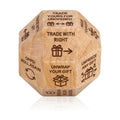 Santa Swap Gift Exchange Dice, 18-Sided White Elephant Dices Games for Family Game Night, Christmas Party Gifts Gift Exchange Dice Game for Families Adults, Funny Secret Santa Gifts Wooden Dices