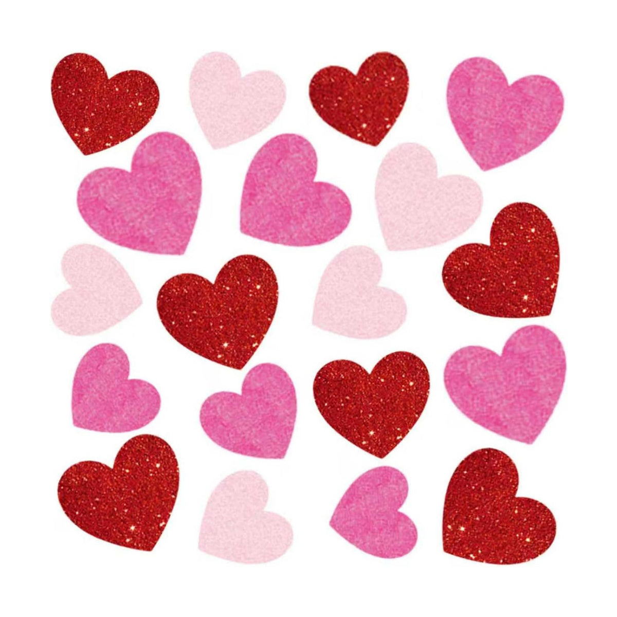 9 Sheets Valentines Day Window Clings Decorations, Red Heart Decor Stickers