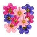 Purple Pink Paper Fans, Pink and Purple Paper Flower Birthday Decorations for Classroom, Birthdays, Baby Showers, Weddings