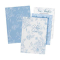 2 Pcs Vow Books His and Hers Floral Wedding Vow Books with 60 Pages