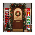 Nuxovilar Merry Christmas Porch Banners Set 12x71 Inches Polyester