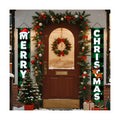 Nuxovilar Merry Christmas Porch Banners Set 12x71 Inches Polyester