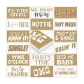 Beeveer 24 Designs Gold Wedding Photo Booth Props, Double Sided PVC Selfie