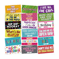 Beeveer 24 Designs Funny Birthday Photo Booth Props Double Sided Signs
