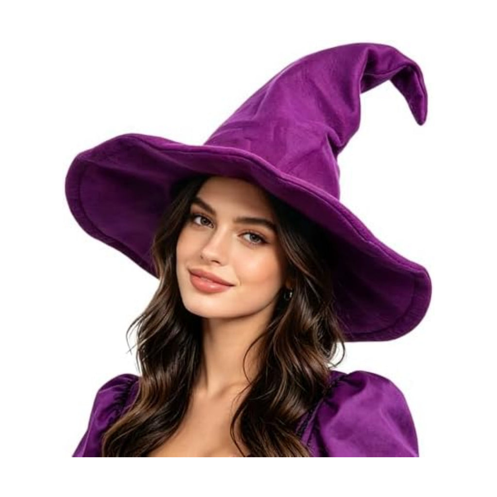 NTIERA Witch Hat, 18IN Wizard Hat Cosplay Accessories for Halloween Costume Party Christmas Masquerade Carnivals