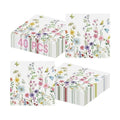 40 Pcs Spring Floral Napkins 13 x 13 Inches - Wildflower Butterfly Party Napkin, 3-Ply Flower Cocktail Disposable Paper Napkins Hand Towles Set for Easter Birthday Weeding Tea Party Supplies Decor
