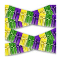 OHOME Mardi Gras Decorations - 2 Pack Gold Green Purple Streamers | Mardi Gras Party Favors Supplies Decor Indoor Outdoor - Masquerade Birthday Party Float Garlands Photo Booth Banner Backdrop,10 FT