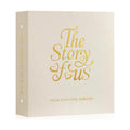 Lanpn Couple Photo Album 4x6 600 Pockets - The Story of Us, Linen Large Wedding Anniversary Picture Albums Book Horizontal Vertical Photo for Newlywed Engagement Love Stories Valentine's Day (Beige)