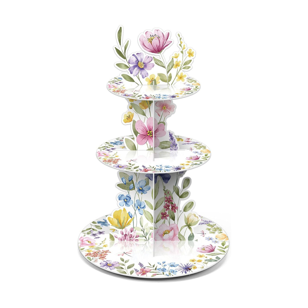 3 Tier Wildflower Party Decor Baby in Bloom Baby Shower Cake Stand