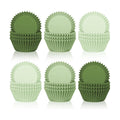 Whaline 300Pcs Sage Green Cupcake Liners Paper Baking Cups Gradient Color Standard Muffin Cupcake Wrappers for Tea Party Wedding Bridal Baby Shower Birthday Party Supplies