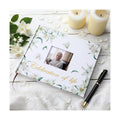 Patelai Funeral Guest Book with Pen, White Flower