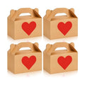 Colarr 24 Pcs Valentine's Gift Boxes with Handle 5.9 x 3.5 x 3.5 Inch