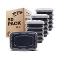 Freshware Meal Prep Containers 1 Compartment with Lids, Food Storage Containers, Bento Box, BPA Free, Stackable, Microwave/Dishwasher/Freezer Safe,24OZ (Pack of 300)