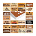 Beeveer 24 Designs Western Cowboy Photo Booth Props, Double Sided PVC Signs