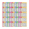 Harloon 2000 Sheets Disposable Bingo Game Cards, Bright Color