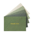 Crisky Bridal Shower Thank You Cards with Envelopes(Sage Green),50 Pack Embossed Floral Thank You Cards for Wedding, Baby Shower, Business, Graduation Party Favors Decorations