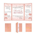 Thboxes Retirement Guest Book Alternative Signing Card, 18 X 12 in, Pink