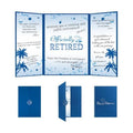 Retirement Guest Book Alternative Signing Board Card, Blue, 18 X 12 In