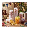 Tioncy 50 Pcs 16oz Football Frosted Plastic Cups, Football Plastic Cups, Clear PP Frosted Reusable Cup Bulk for Sports Game Party Decorations Hot Coffee Wine Cold Drinks Supplies
