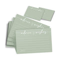 Advice and Wishes for Mr and Mrs, 60 Count Sage Green Marriage Message Cards - Minimalist Fill in The Blank Stationery for Wedding, Bride and Groom