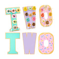 Lallisa 3 Pack Sweet Two Donut Stands, Wooden Doughnut Display Stand with Bases and Pegs, Donut Holder for Dessert Table, 2nd Birthday Decorations, Sweet Two Theme Party Decor for Kids