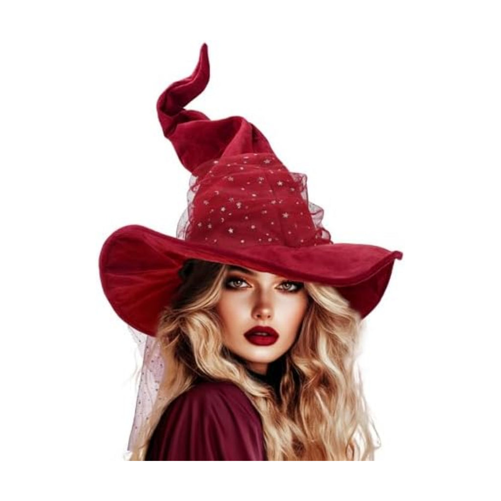 Ibeauti Wizard Hat for Adult Halloween Costume Witch Hat Cosplay Accessory