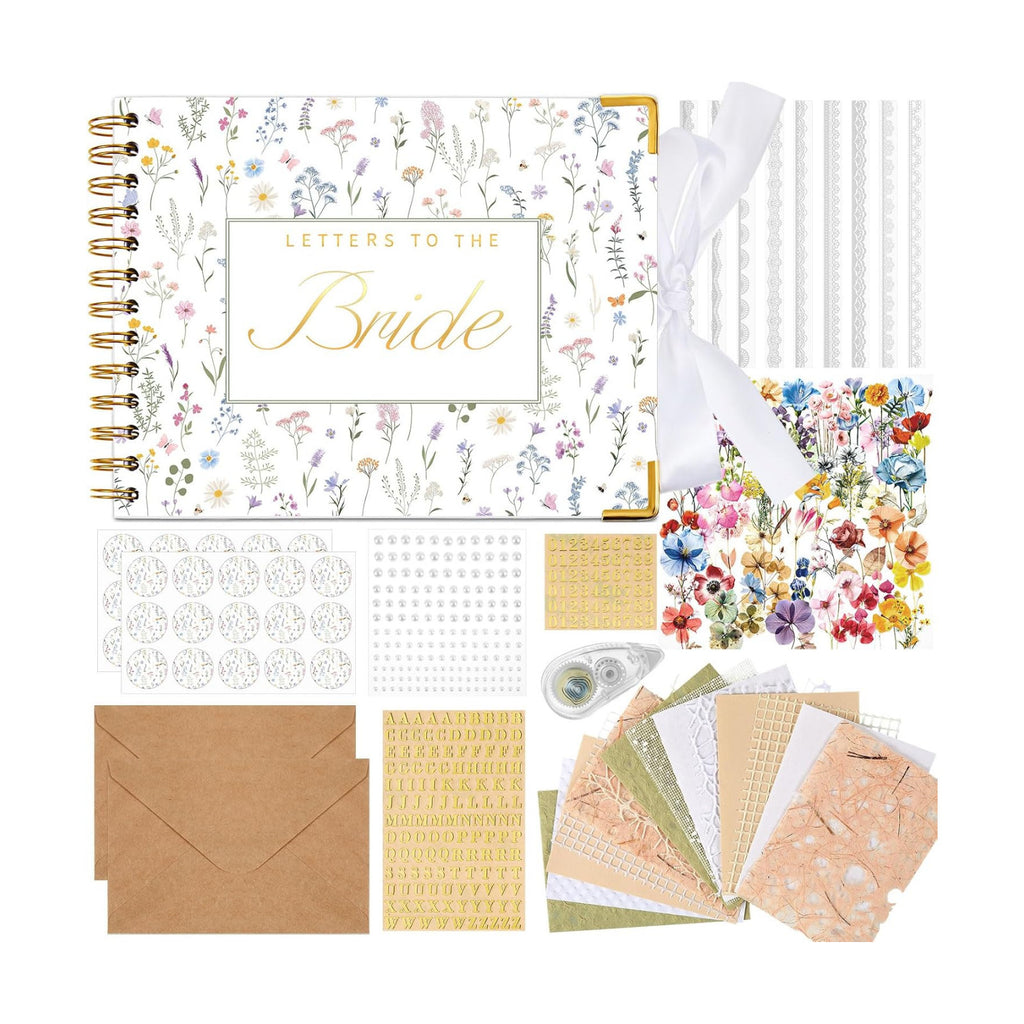 Humyoun Letters to Bride Scrapbook,8.5 X 7 Inch,Wildflower,Colorful