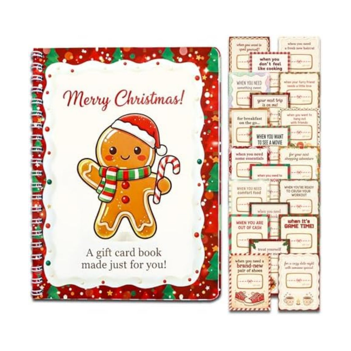 Christmas Gift Card Book, Stocking Stuffers for Teens Teen Girls Teen Boys
