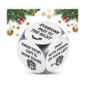 Christmas Dice Games for Family Night Santa Swap Gift Exchange Dice for Women Men Christmas Stocking Stuffers for Teens White Elephant Gift Party Games Dices Holiday Party Favors 1.6x1.6cm