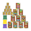 Bean Bag Toss Game Tin Cans Carnival Set,Tiki Style