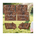 Wedding Welcome Signs for Reception Outdoor Weddings This Way Decor 10 Pack