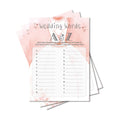 Bridal Shower Games, Wedding Games For Showers, Wedding Words Engagement Bachelorette Party Game, Bridal Shower Decorations, 30 Cards Per Set (Suit026)