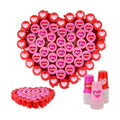 Valentines Games for Kids, 50 PACK Valentine's Punch Game DIY Gifts Party Favors Includes 50 Pcs 16oz Plastic Cups, 60 Sheets Tissues, 60 Stickers for School Activity Classroom Prizes Supplies