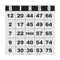 200 Bingo Cards, Large 4.5 x 4.5 Inch, Paper Bingo Sheets