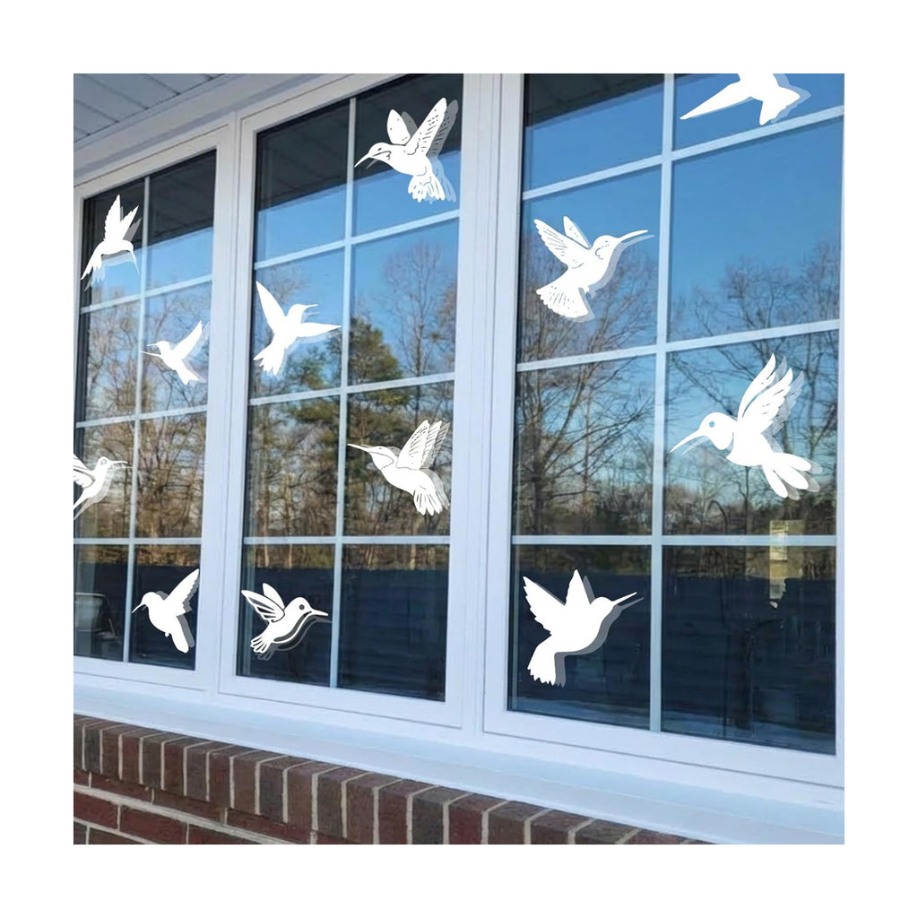9 Sheets Bird Window Clings to Prevent Strikes, Anti-Collision Glass Decals