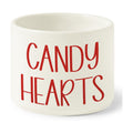 Candy Dish Cauldron - Valentine's Day Mini Ceramic Candies Bowl Tiered Tray Decor, Snack Serving Bowl Table Wishes Accents for Valentines Themed Party Home Kitchen Gifts (Red Candy Hearts)