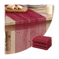Artoid Mode 3-Pack Pearl Burgundy Gauze Table Runner 10FT Home Decor