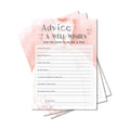 Bridal Shower Games, Wedding Games, Advice And Well Wishes Engagement Bachelorette Party Game, Bridal Shower Decorations, 30 Cards Per Set (Suit021)