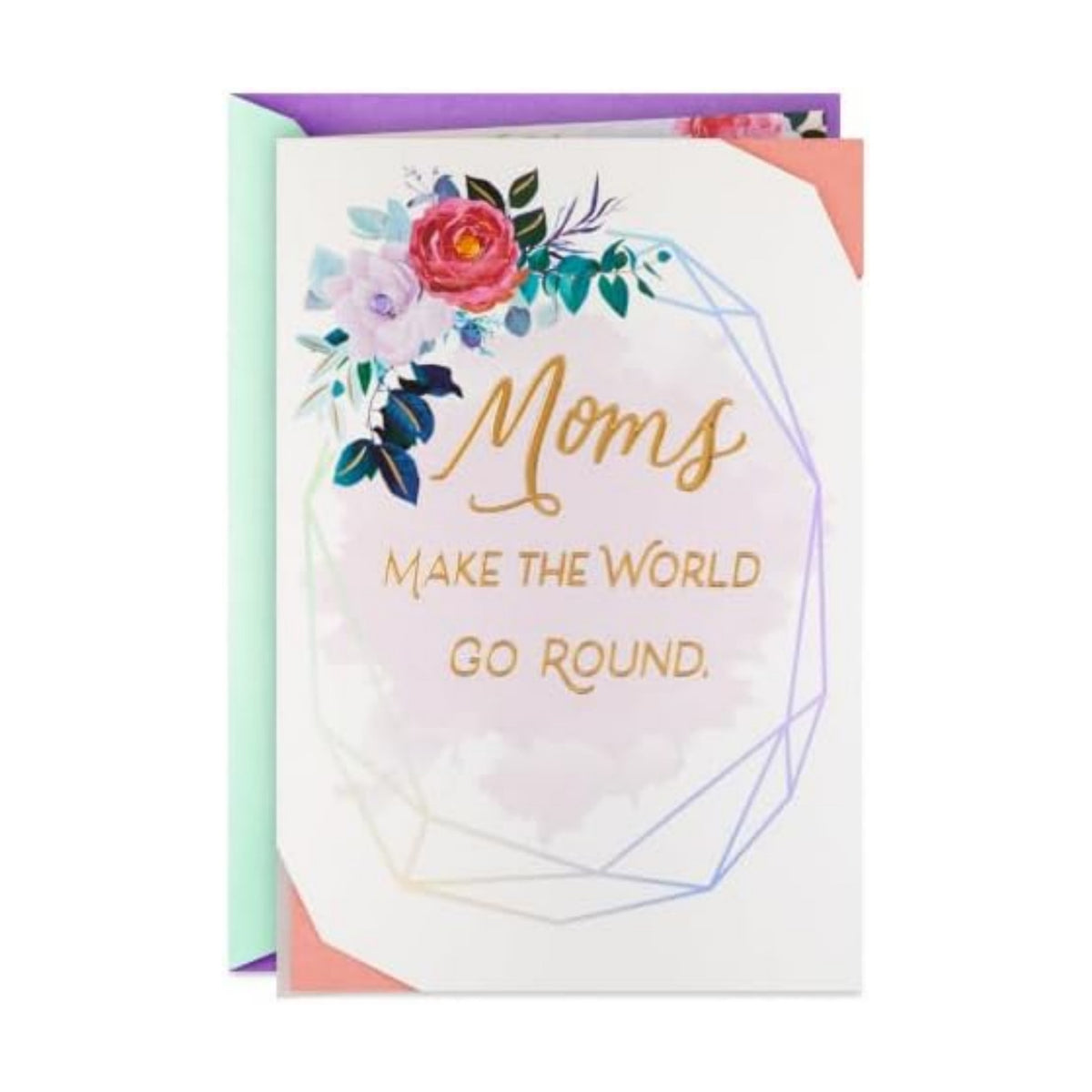 Hallmark Mother's Day Card with Envelope (Moms Make the World Go Round)