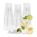 Glowserve 50 Pack 12 oz Clear Disposable Plastic Cups Cocktail Glasses