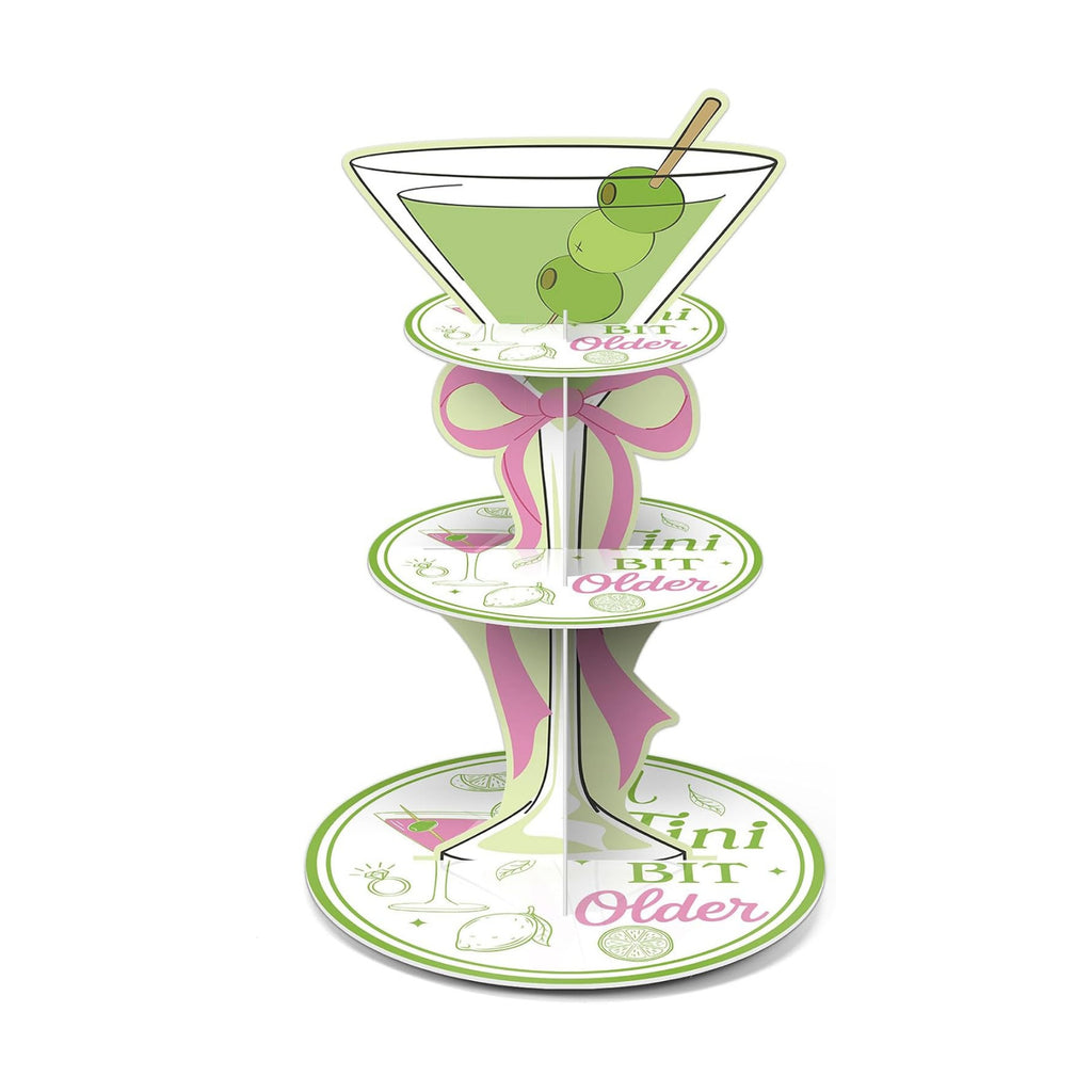 3 Tier Martini Party Decor A Tini Bit Older Birthday Cupcake Stand