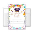 4x6 2026 Graduation Fiesta Invitations (20 Cards + 20 Envelopes) - Mexican Fiesta Grad Party Invites.(016)