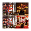 KYMY Chinese New Year Hanging Ornaments Set – 59pcs Red & Gold Lucky Decorations with Coins, Fu Charms & Lanterns, 2026 Zodiac Horse Year Spring Festival Pendants for Tree, Branch & Home Decor