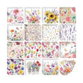 Gueevin 45 Pack Floral Decoupage Napkins Botanical Craft Paper for DIY