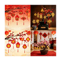 KYMY Chinese New Year Hanging Ornaments Set – 42pcs Red & Gold Lucky Decorations with Coins, Fu Charms & Lanterns, 2026 Zodiac Horse Year Spring Festival Pendants for Tree, Branch & Home Decor