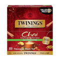 Twinings Decaffeinated Chai Individually Wrapped Bags, 100 Count (Pack of 1), Sweet, Savoury Spices, Enjoy Hot or Iced, 100 Teabags
