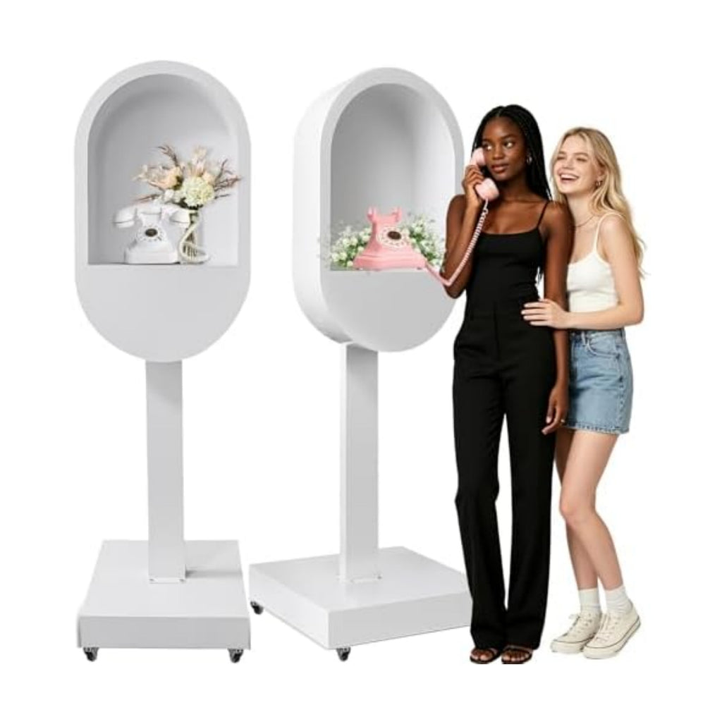 Romantic Audio Guest Book Phone Booth Audio Guestbook Telephone Stand for Wedding Birthdays Party Graduation Baby Shower Christmas Special Occasions Decoration