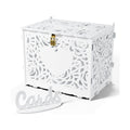 Jolik Love Wedding Card Box with Sign, Large Rustic Locking Money Box Holder for Wedding Reception, Gift Card & Envelope Storage, DIY Anniversary & Birthday Party Decoration