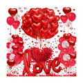 Red Heart Balloon Decoration Kit