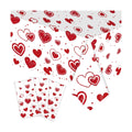 3-Piece 54 x 108 Inch Valentine’s Day Plastic Tablecloth – Red Heart Disposable Rectangle Table Covers for Romantic Dinner, Wedding Shower, Anniversary Party, and Valentine Decorations